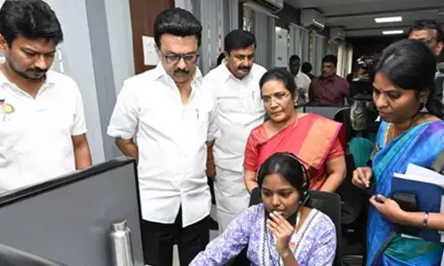 Stalin inspects CM’s helpline in Chennai, directs speedy redressal of public grievances