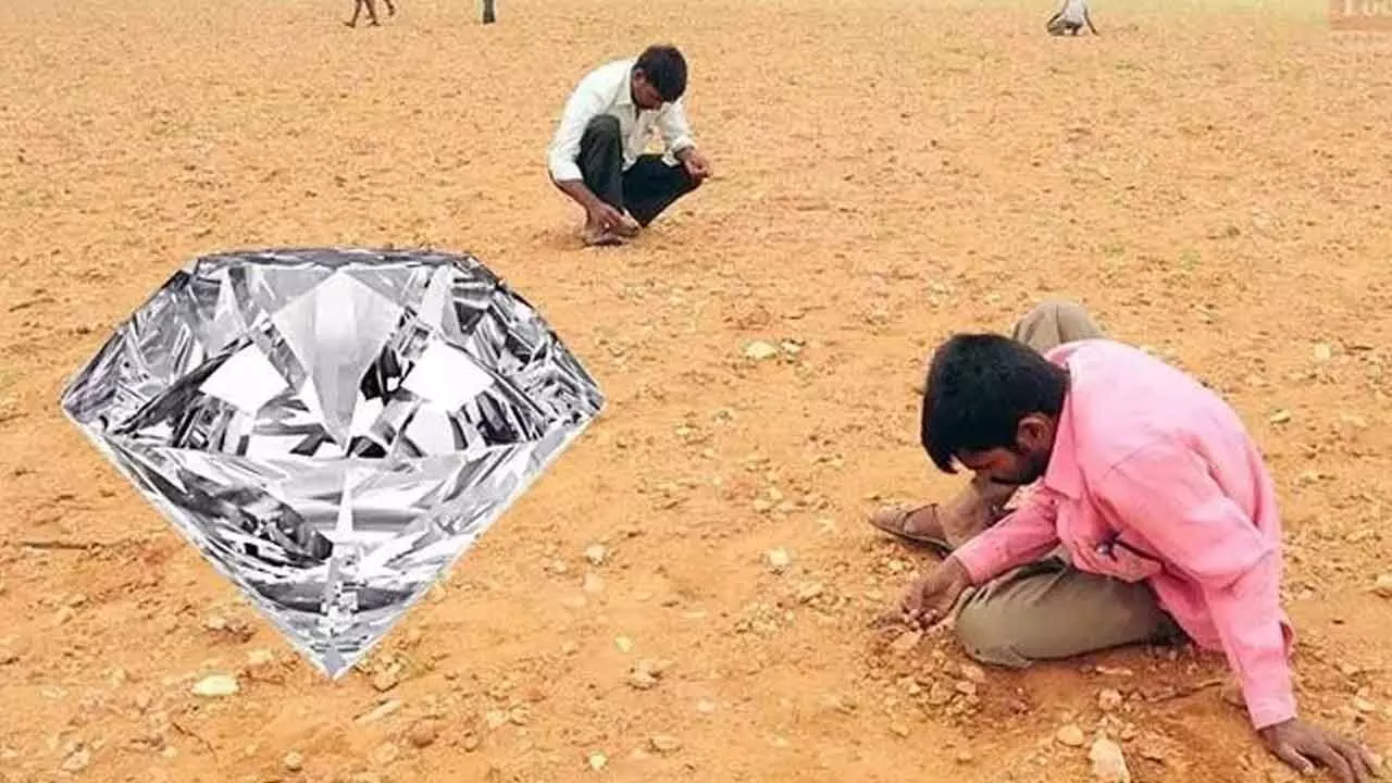 Monsoon rains spark diamond rush in Rayalaseema villages Monsoon rains spark diamond rush in Rayalaseema villages