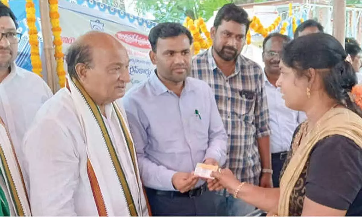 Smart ration cards curb black marketing: MLA Smart ration cards curb black marketing: MLA