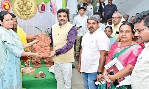 Let’s worship clay Vinayaka