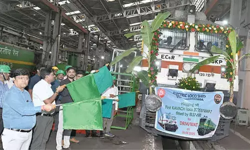 First Kavach equipped locomotive flagged off
