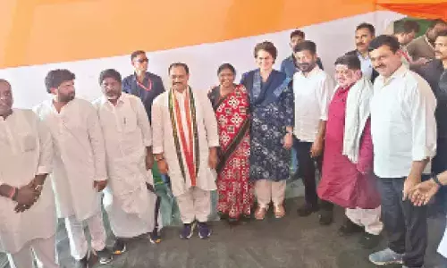 Revanth and mantris take part in ‘voter adhikar yatra’ in Bihar