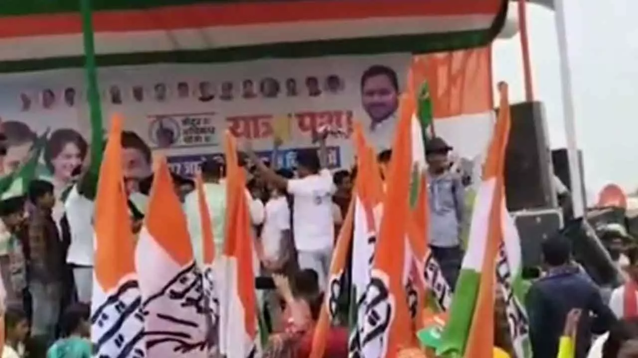 Extremely shameful: BJP slams LoP Gandhi, Tejashwi over abusive slogans by party workers against PM Modi during yatra Extremely shameful: BJP slams LoP Gandhi, Tejashwi over abusive slogans by party workers against PM Modi during yatra