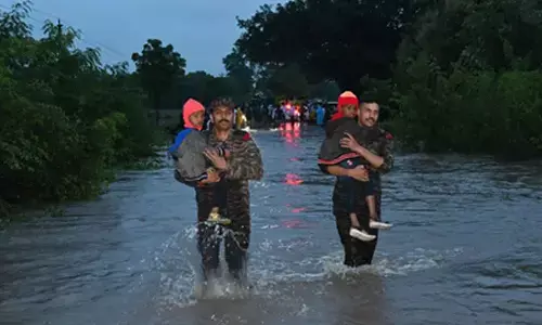 MoS Bandi Sanjay urges Rajnath Singh to send helicopter for rescue in flood-hit Telangana