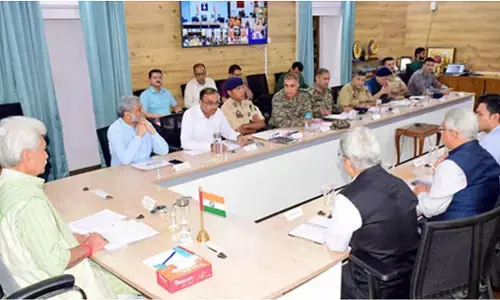 J&K L-G chairs meeting to review restoration of essential services & flood preparedness
