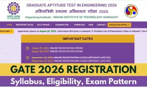 GATE 2026 Registration Open: Apply Online at IIT Guwahati – Exam Dates & Eligibility
