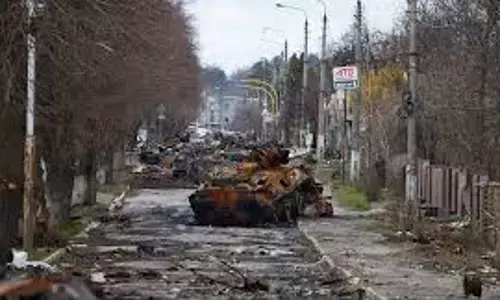 Ukraine targeted by Russian missiles; EU and British offices affected