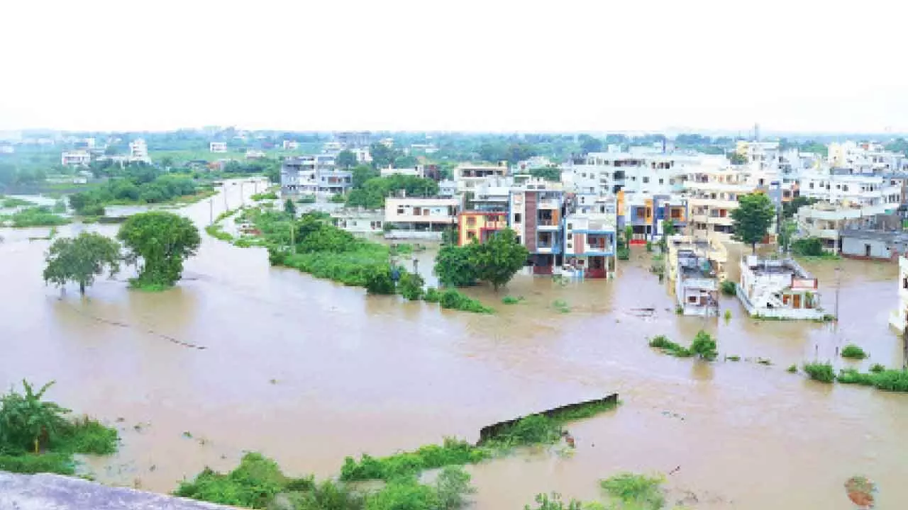 Rain fury: Streams overflow, roads inundated in Siddipet