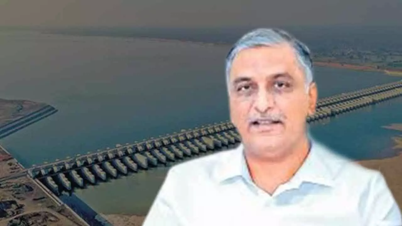 Harish Rao Files Petition in High Court  to suspend Kaleshwaram Report