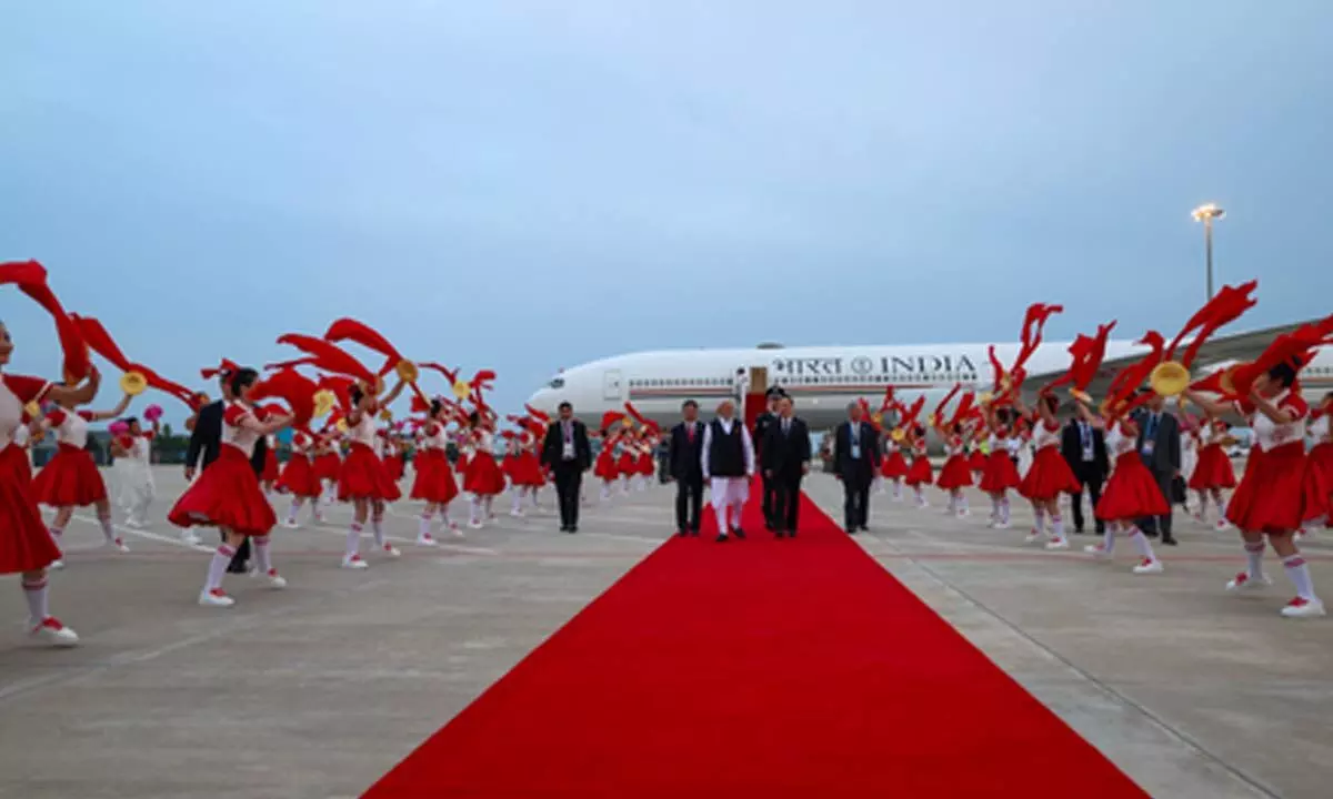 PM Modi arrives in Chinas Tianjin to attend SCO Summit