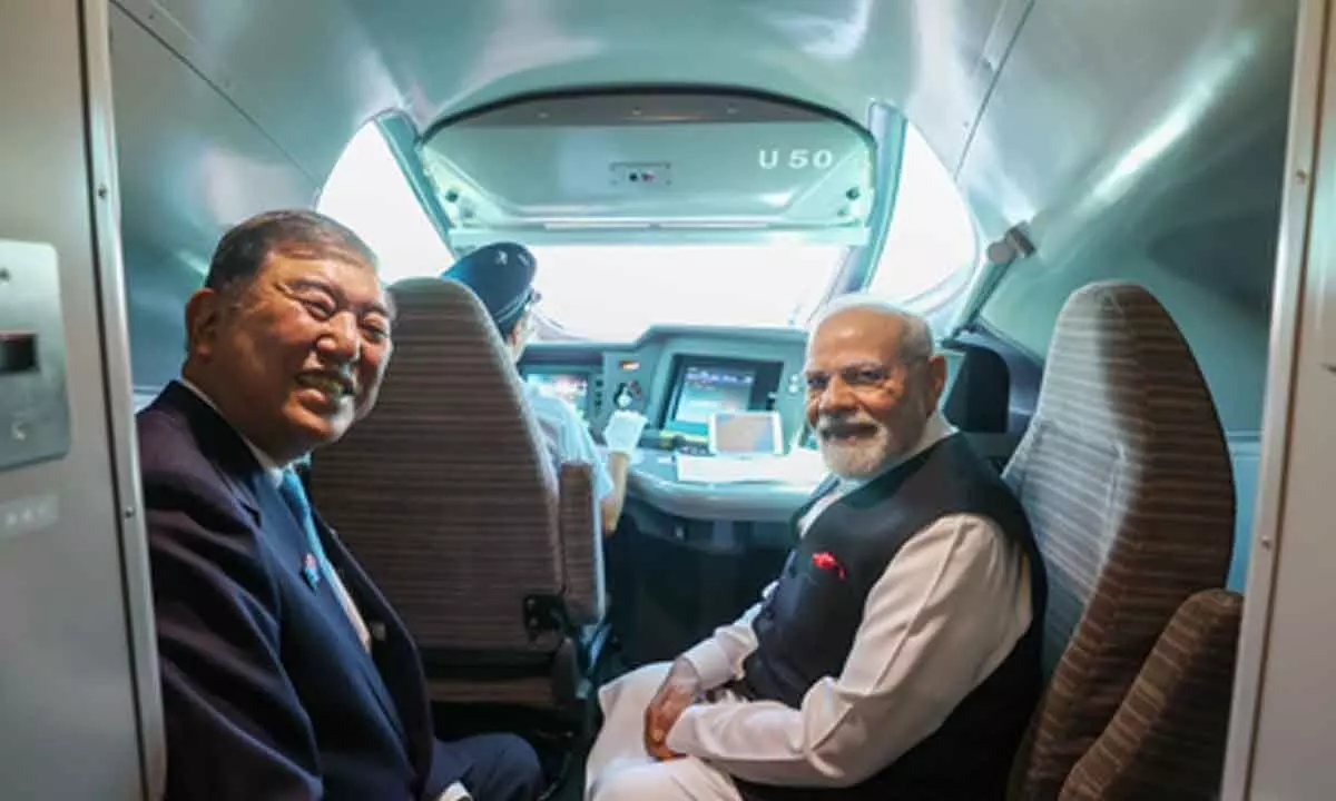 Discussed railways throughout hour-and-a-half bullet train journey with PM Modi: Ishiba