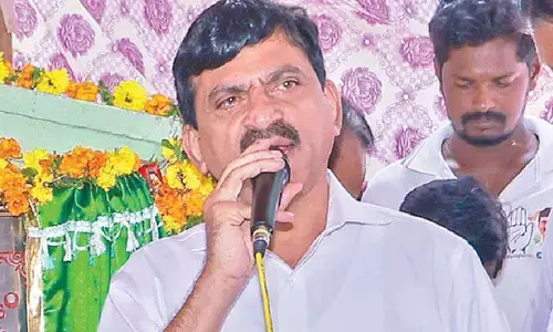 Ponguleti lays foundation for infra works in Kusumanchi