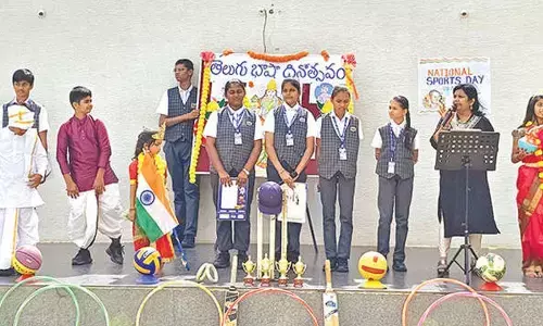 Telugu Language Day celebrated at Anantha Lakshmi School