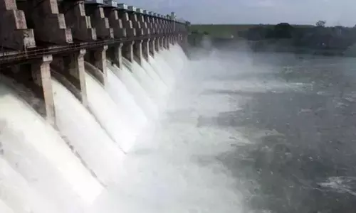 Irrigation projects overflows in Andhra Pradesh due to rains