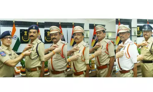 Police Commissioner Felicitates Medal-Winning Officers for Exemplary Service