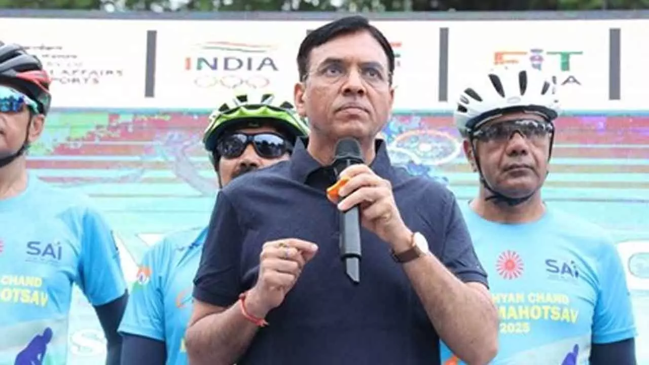 Three-day National Sports Day celebrations have transformed into true Jan Andolan: Mandaviya Three-day National Sports Day celebrations have transformed into true Jan Andolan: Mandaviya
