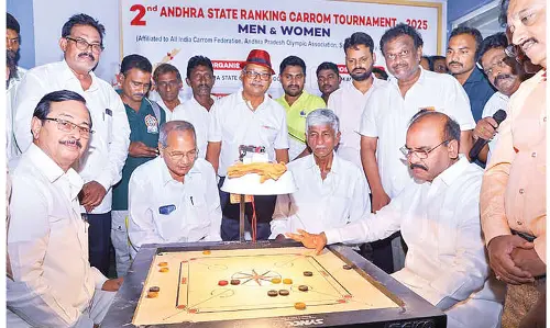 Andhra state carrom tournament kicks off