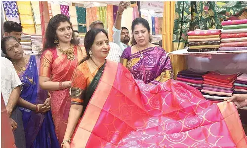 Indian silk gallery expo showcases weaving heritage