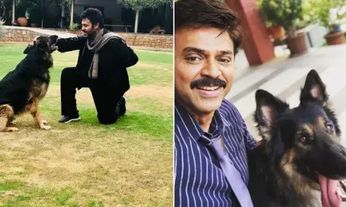 Tollywood Actor Venkatesh’s Emotional Farewell to His Pet Dog | Heartfelt Twitter Tribute