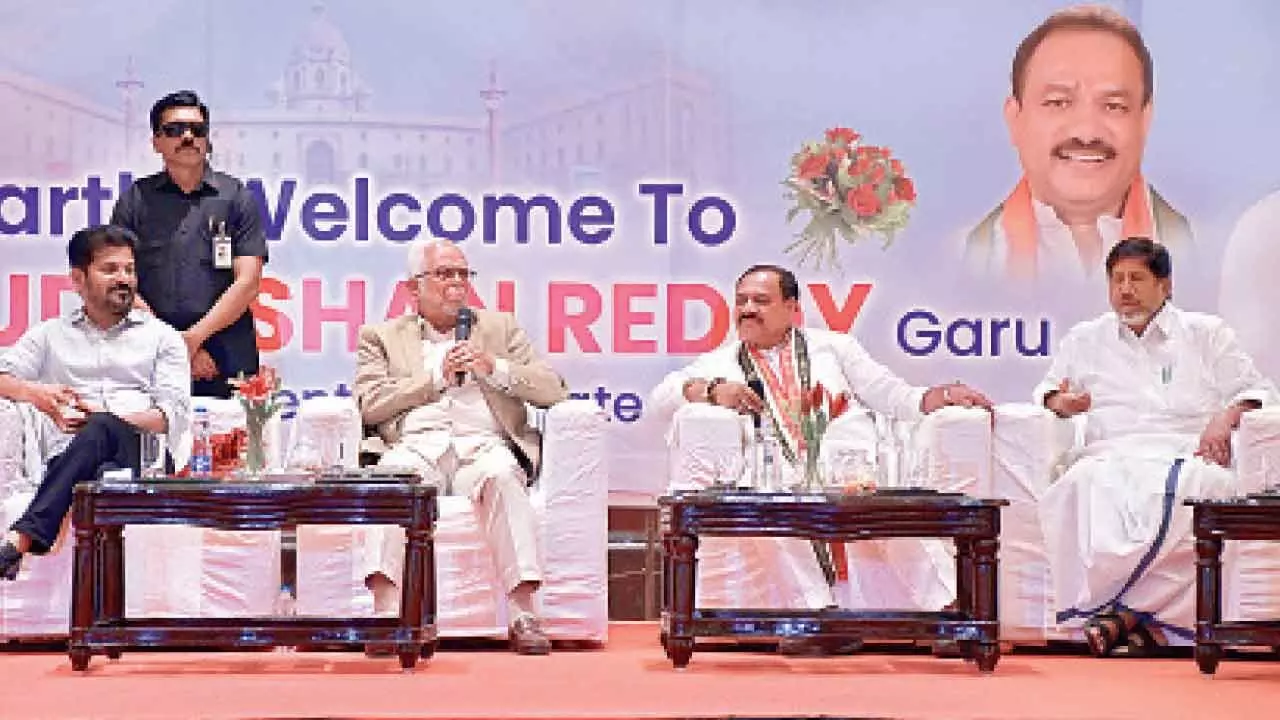 CM urges people of Telugu states to support Sudarshan Reddy’s V-P bid CM urges people of Telugu states to support Sudarshan Reddy’s V-P bid