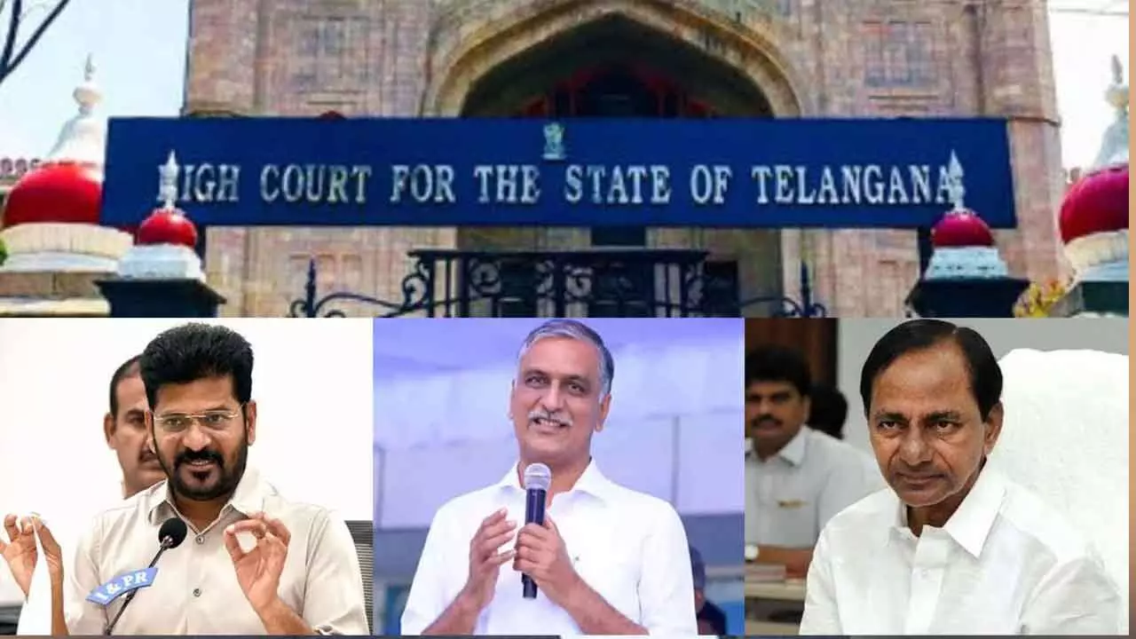 CJ court refuses to direct govt restraining it from taking action against KCR, Harish CJ court refuses to direct govt restraining it from taking action against KCR, Harish