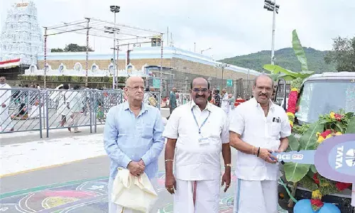 Tata Ace vehicle donated to TTD