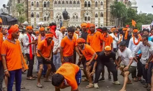 Roads, station turn playgrounds for Maratha quota protesters; leftover food littered