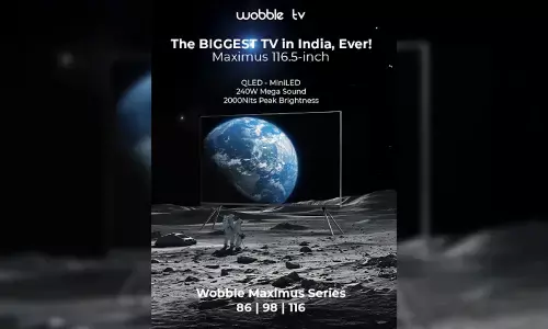 Wobble Displays Makes History with Indias Biggest Ever Television: The Wobble Maximus Series 116.5-Inch Google TV 5.0