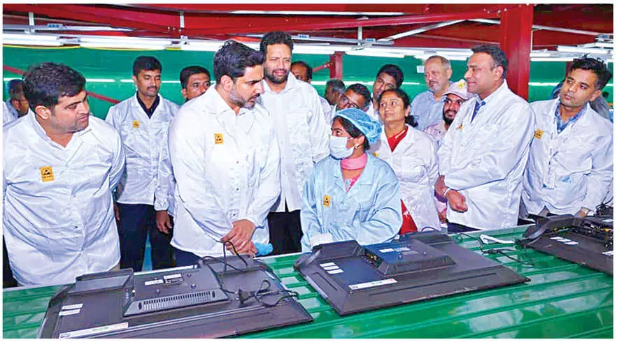 Lokesh opens 2 mfg units in Kopparthy hub Lokesh opens 2 mfg units in Kopparthy hub