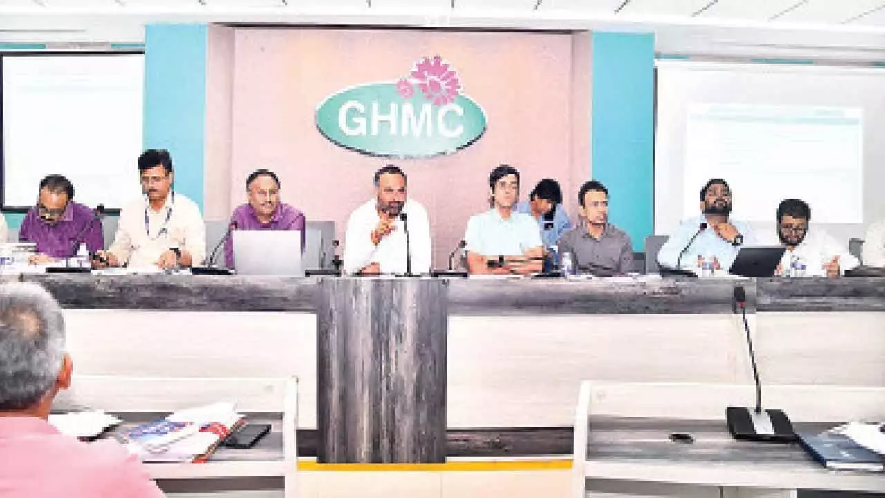 GHMC chief urges officials to set timelines for H-CITI, SRDP works GHMC chief urges officials to set timelines for H-CITI, SRDP works