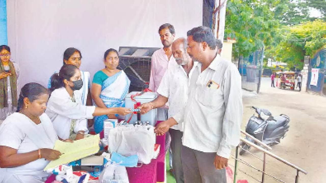 Medical camps set up at immersion points in city