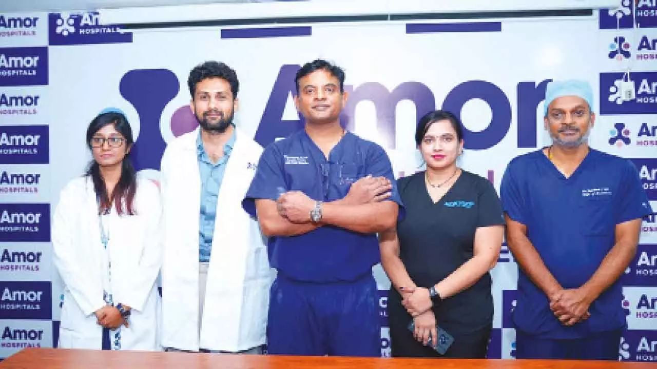 Amor Hospitals performs rare spine and thyroid surgery in Hyderabad Amor Hospitals performs rare spine and thyroid surgery in Hyderabad