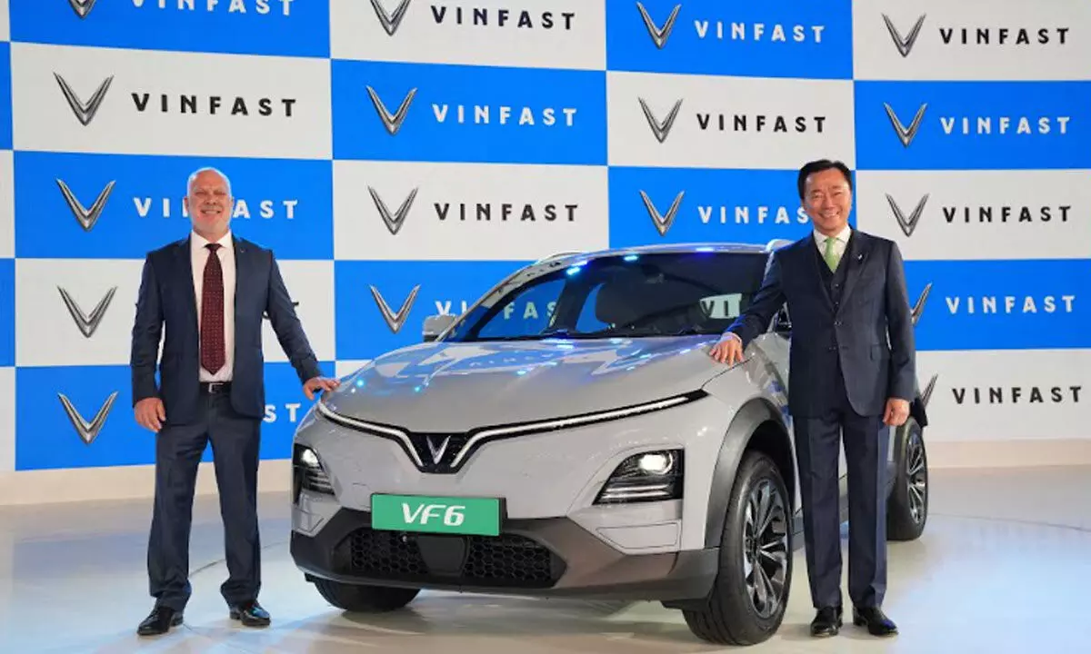 VINFAST MAKES ITS LANDMARK DEBUT WITH LAUNCH OF MADE-IN-INDIA PREMIUM ELECTRIC SUVS VF 6 AND VF 7 VINFAST MAKES ITS LANDMARK DEBUT WITH LAUNCH OF MADE-IN-INDIA PREMIUM ELECTRIC SUVS VF 6 AND VF 7