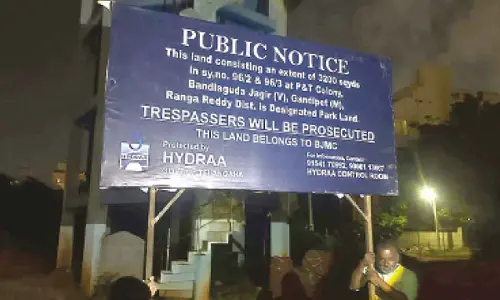 HYDRAA reclaims 4,400 sq yds of park land from encroachers