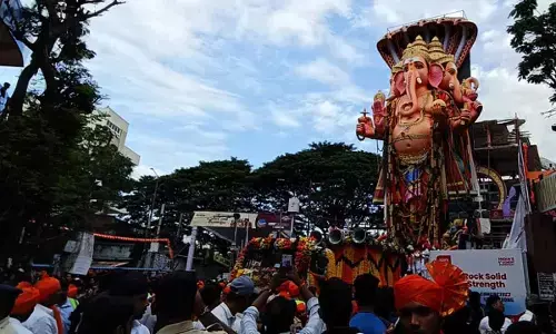 Khairatabad Maha Ganapati Shobha Yatra Underway Amidst Devotee Enthusiasm