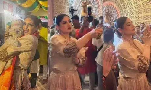 Raveena Tandon celebrates Ganesh Chaturthi with a special guest