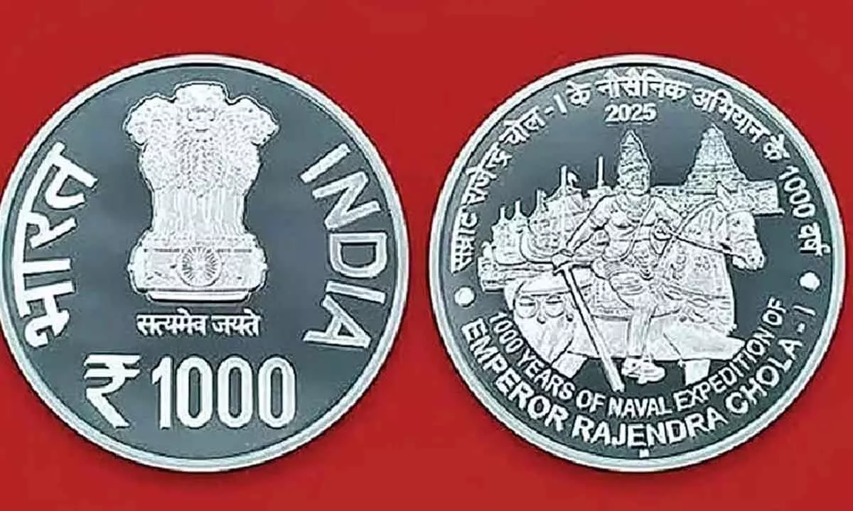 Coin collector acquires Rajendra Chola commemorative coin Coin collector acquires Rajendra Chola commemorative coin