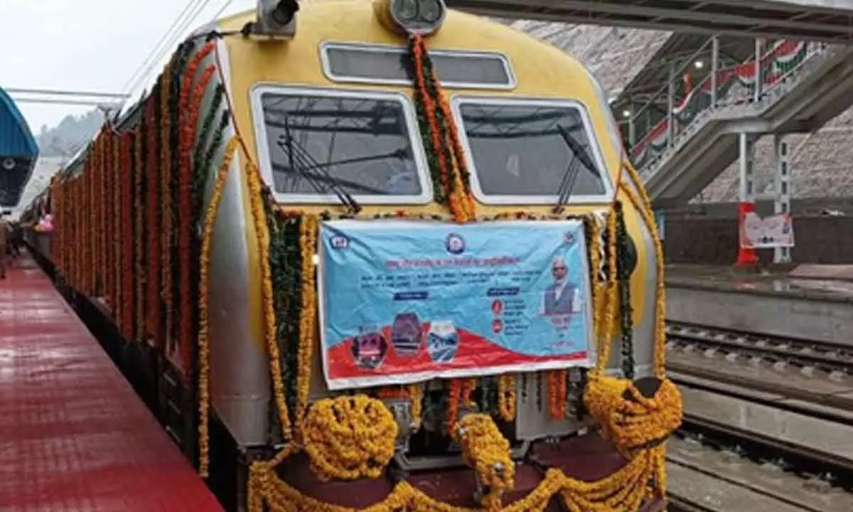 Special train services between Katra, Sangaldan to start today for stranded passengers in flood-hit Jammu region Special train services between Katra, Sangaldan to start today for stranded passengers in flood-hit Jammu region