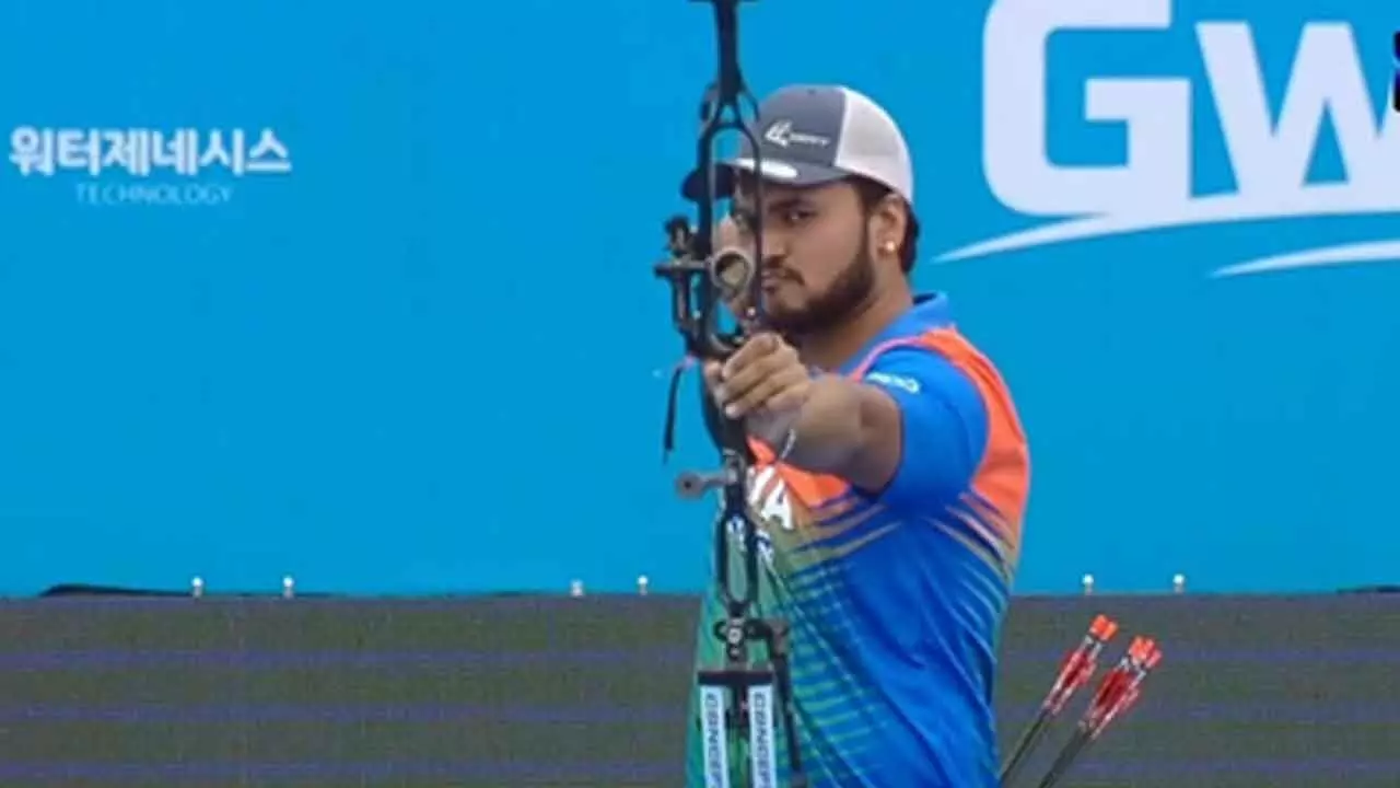 World Archery Cship: India bow out in mens individual quarters after historic gold