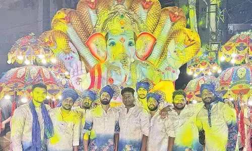 Ganesh Chaturthi celebrations conclude in Gayathri Nagar with grandeur