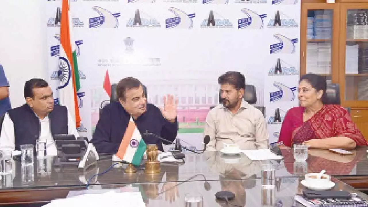 CM Revanth meets Gadkari; seeks fund push for RRR project