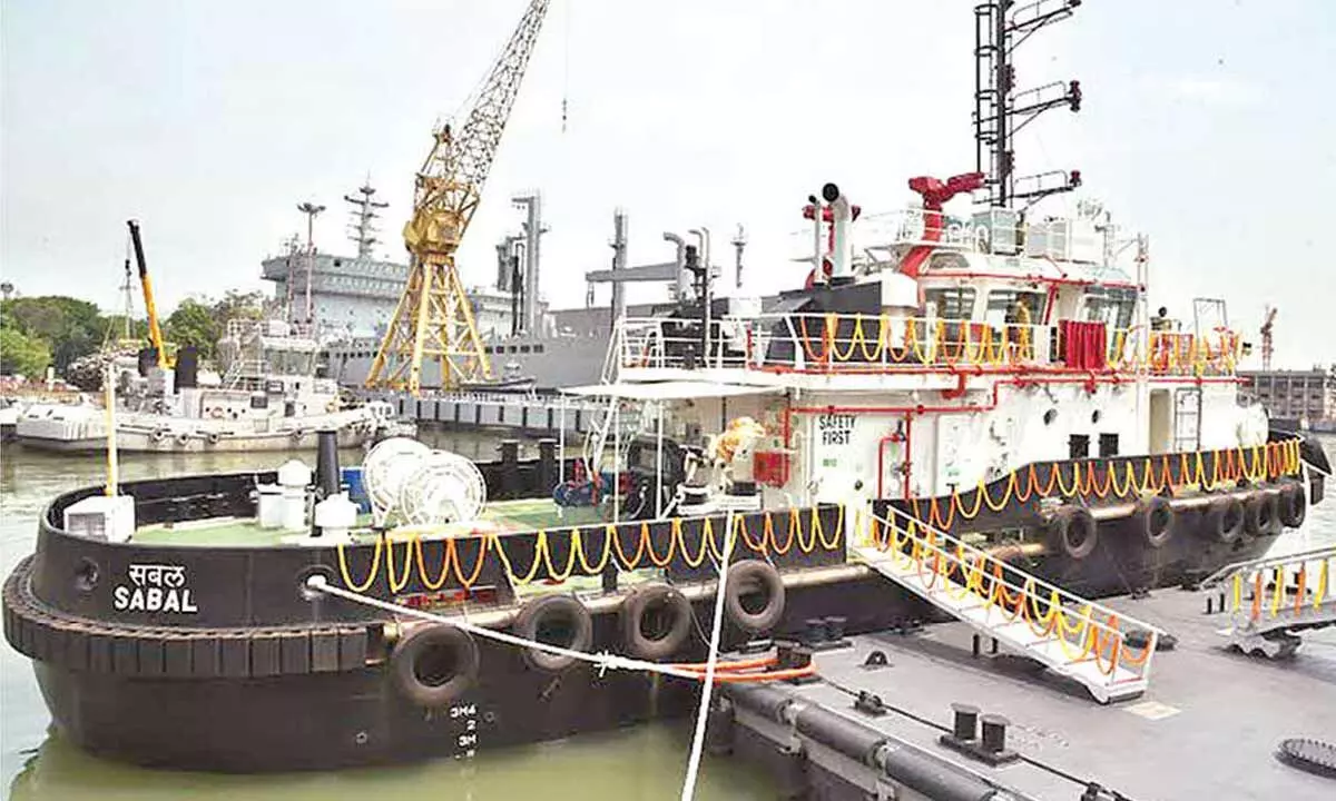 Indian Navy inducts sixth 25T BP Tug Sabal in Vizag Indian Navy inducts sixth 25T BP Tug Sabal in Vizag