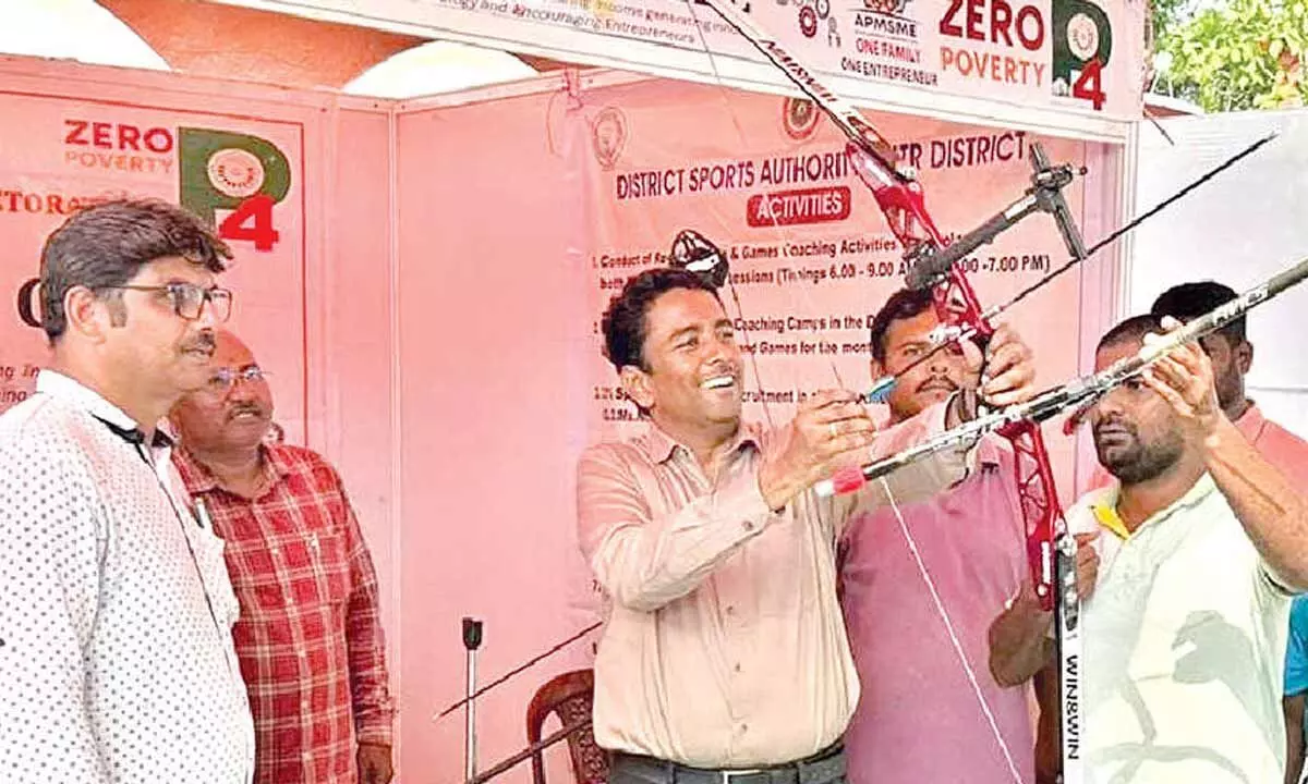 Efforts on to make NTR dist top in sports Efforts on to make NTR dist top in sports