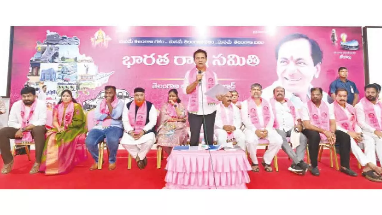 Cong will stop welfare schemes if elected in JH bypoll, says KTR Cong will stop welfare schemes if elected in JH bypoll, says KTR