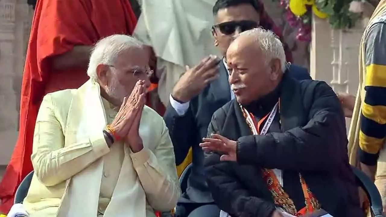 Modi all praise for Bhagwat