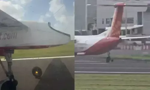 Planes wheel falls off after takeoff!