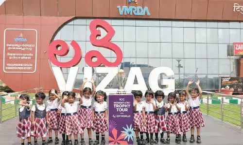 ICC’s trophy tour with DP World completes its visit to Vizag