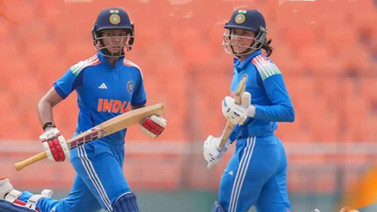 1st ODI: Fifties by Smriti, Pratika, and Harleen propel India to 281/7 against Australia