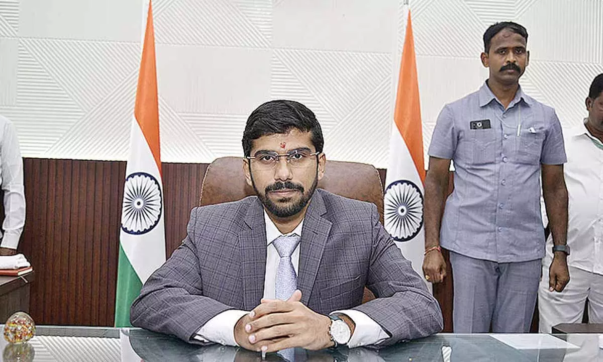 Anantapur Collector Anand takes charge