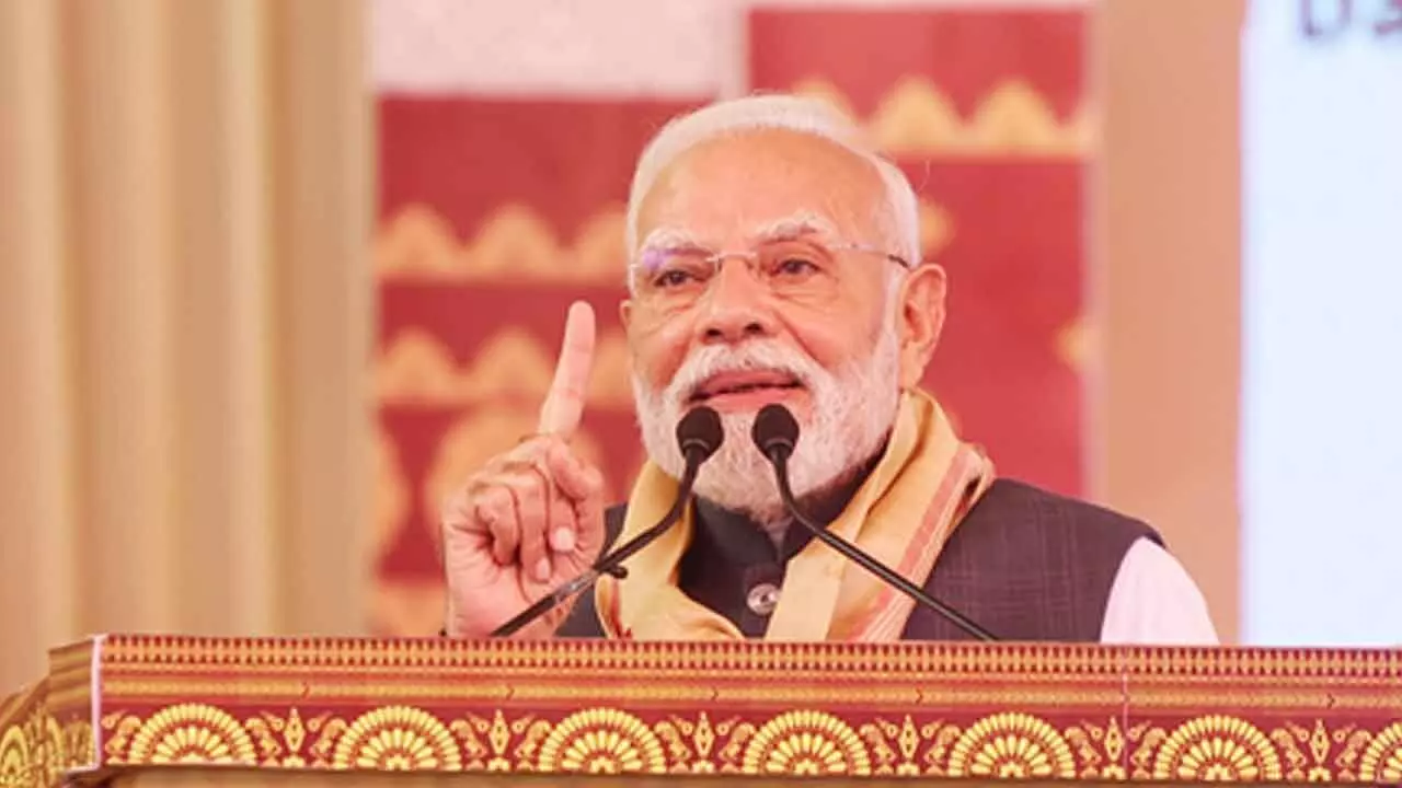 Congress sided with Pakistan, compromised nations interests: PM Modi in Assam Congress sided with Pakistan, compromised nations interests: PM Modi in Assam